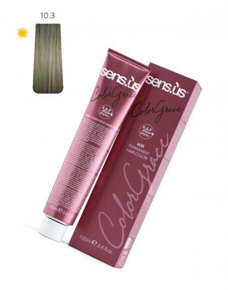 COLORAÇÃO 10.3 BIONDO PLATINO DORATO 100ML SENS.US