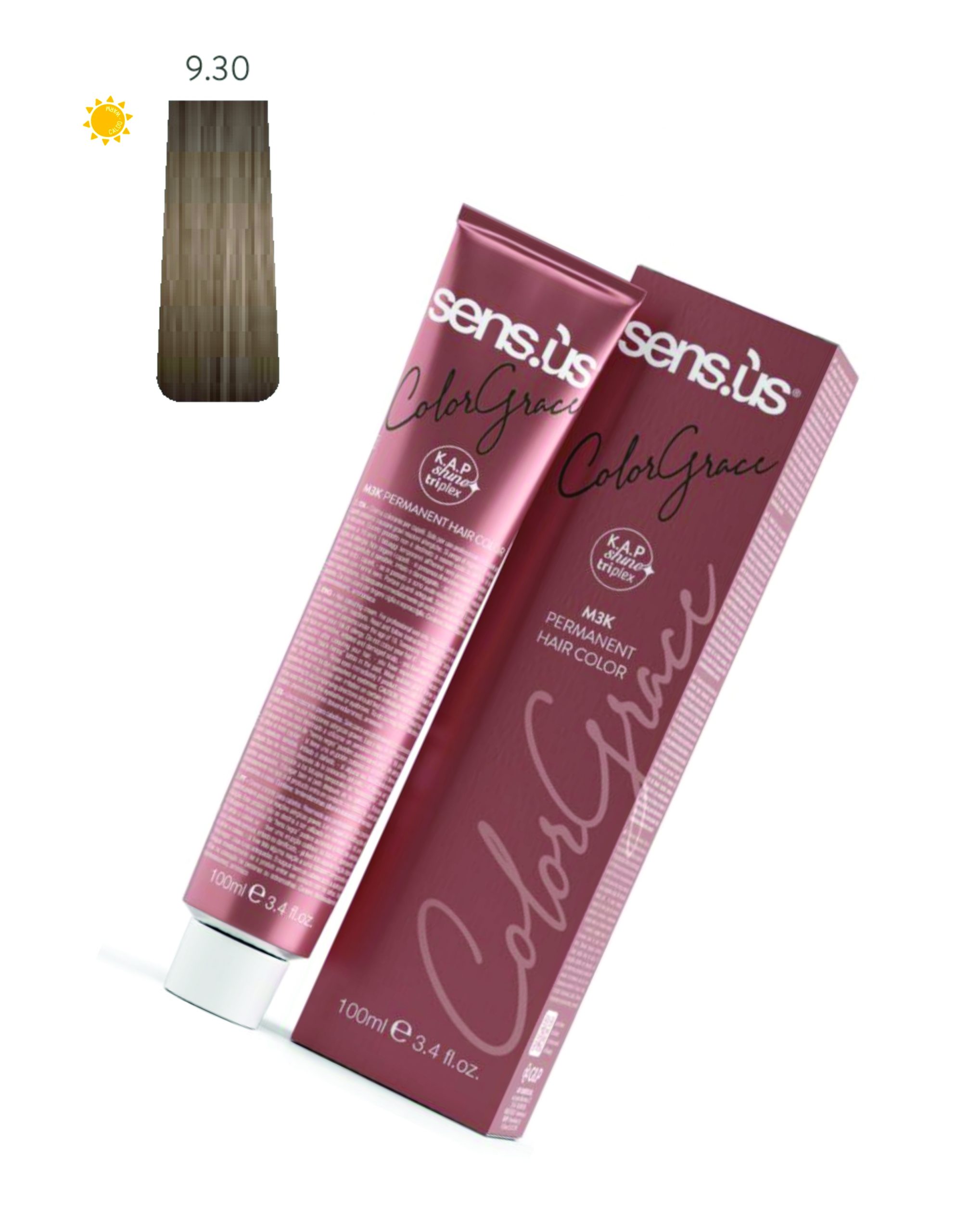 COLORAÇÃO 9.30 BIONDO CHIARISSIMO DORATO NATURALE 100ML SENS.US