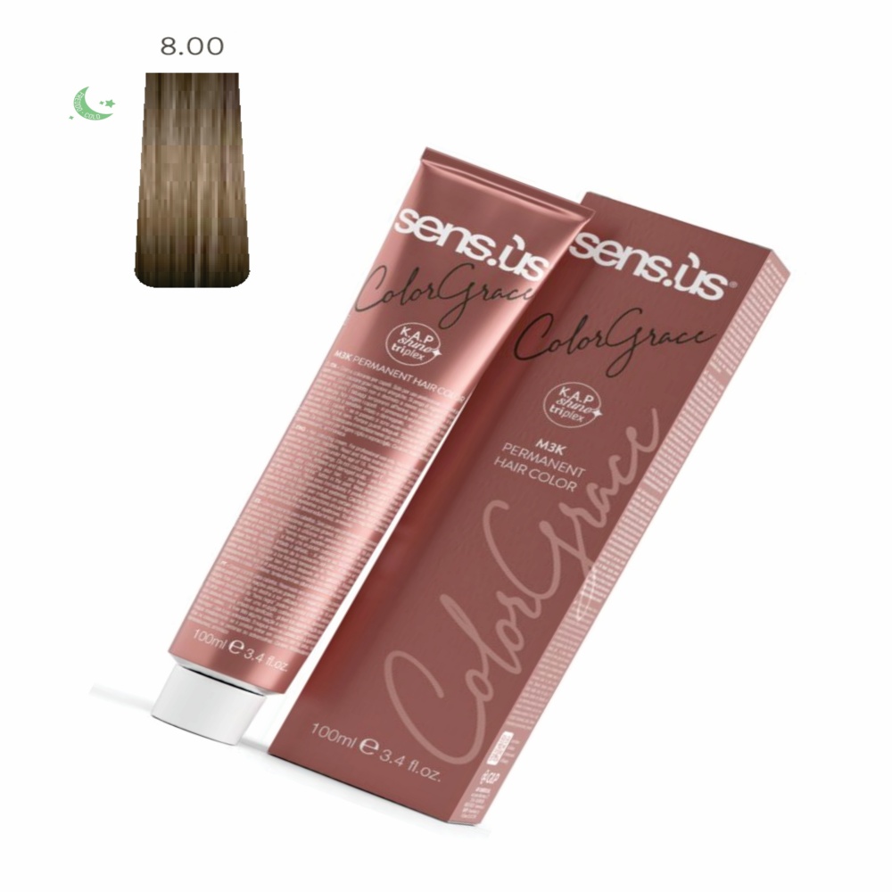 COLORAÇÃO 8.00 BIONDO CHIARO 100ML SENS.US