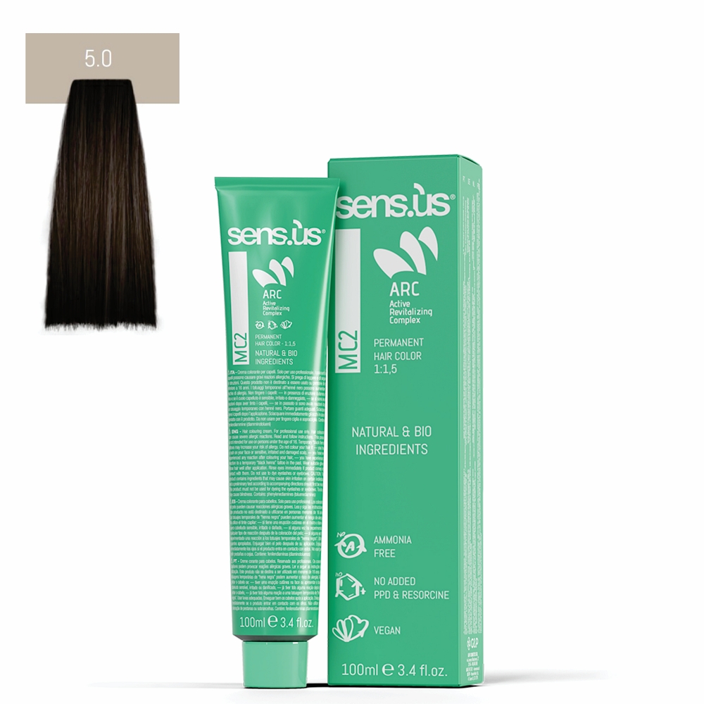 COLORAÇÃO MC2 5.0 CASTANO CHIARO 100ML SENS.US