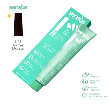 COLORAÇAO MC2 5.43  CASTANO CHIARO RAME DORATO 100ML SENS.US