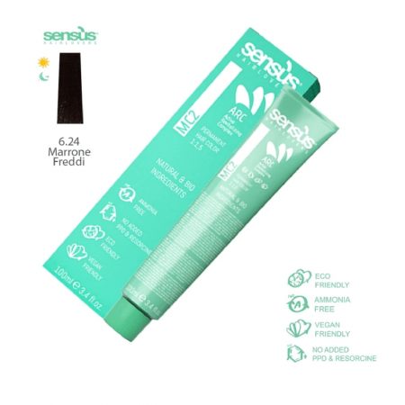 COLORAÇÃO MC2 6.24  BIONDO SCURO MARRONE 100ML SENS.US
