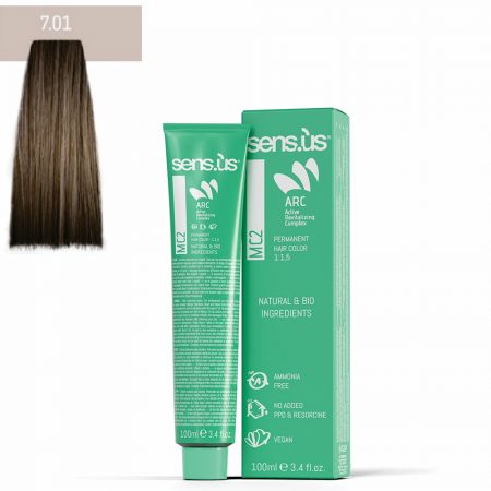 COLORAÇÃO MC2 7.01 BIONDO NATURALE FREDDO 100ML SENS.US