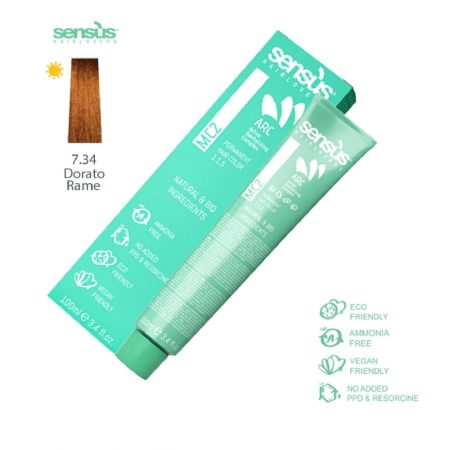 COLORAÇAO MC2 7.34 BIONDO DORATO RAME RAME 100ML SENS.US