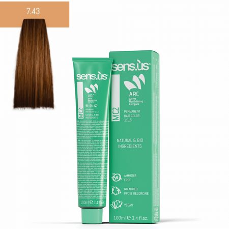 COLORAÇAO MC2 7.43 BIONDO RAME DORATO 100ML SENS.US