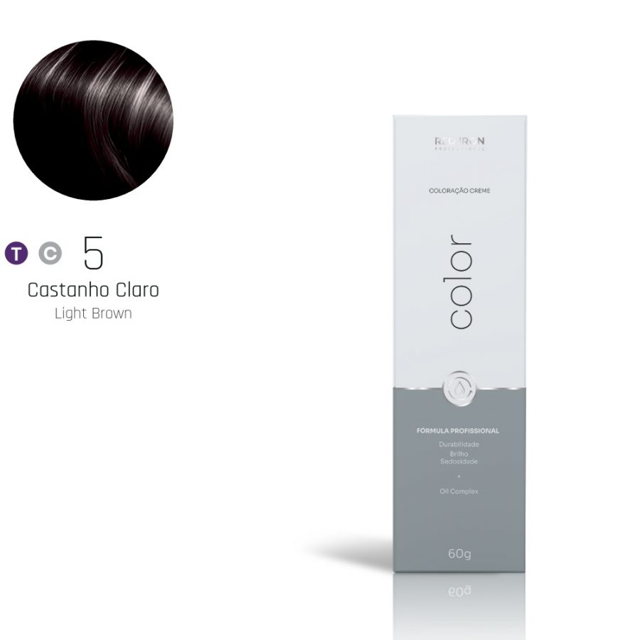 COLORAÇÃO 5 CASTANHO CLARO  RED IRON 60G