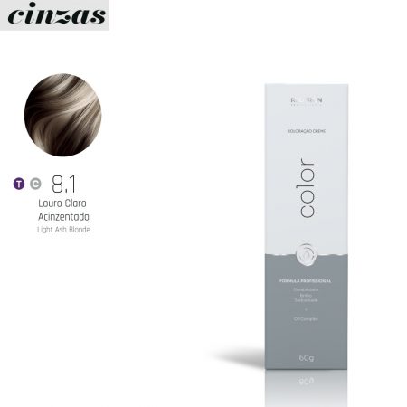 COLORAÇÃO RED IRON COLOR 8.1 LOURO CLARO ACIZENTADO 60G