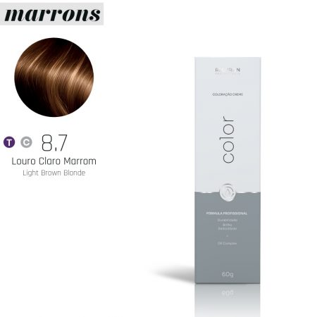 COLORAÇÃO RED IRON COLOR 8.7 LOURO CLARO MARROM 60G