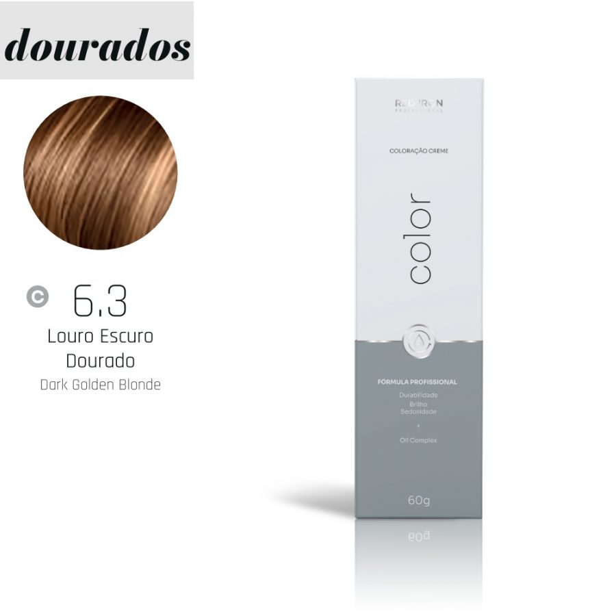 COLORAÇÃO 6.3 LOURO ESCURO DOURADO RED IRON 60GR