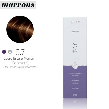 TONALIZANTE LOURO ESCURO MARROM RED IRON COLOR 6.7 60G