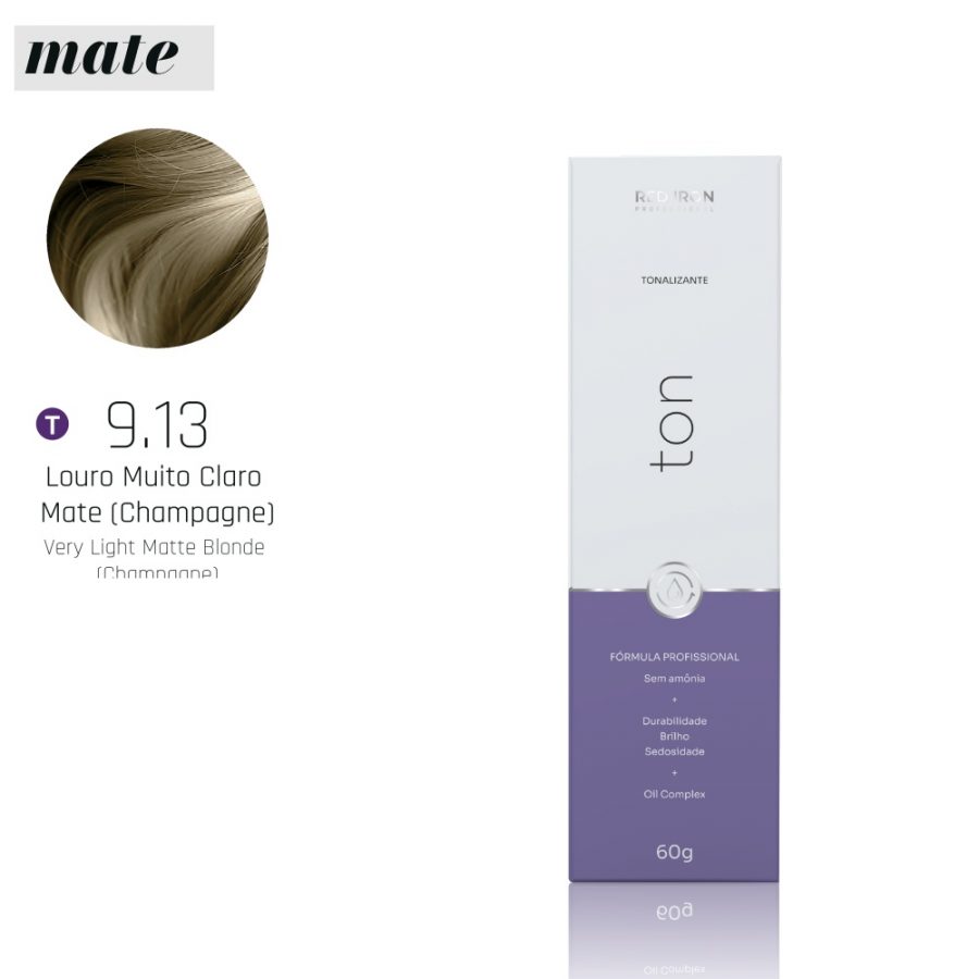 TONALIZANTE 9.13 LOURO MUITO CLARO MATE (CHAMPAGNE) 60G
