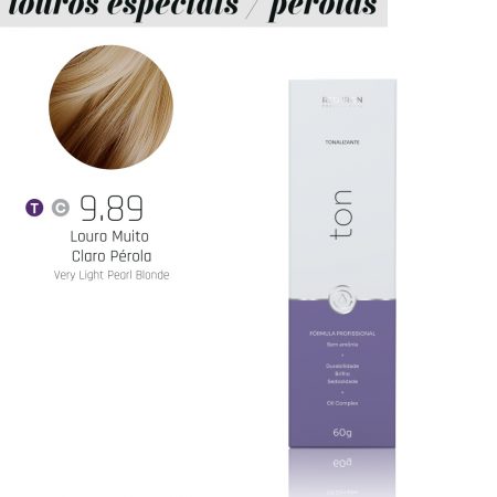 TONALIZANTE 9.89 LOURO MUITO CLARO PEROLA 60G RED IRON