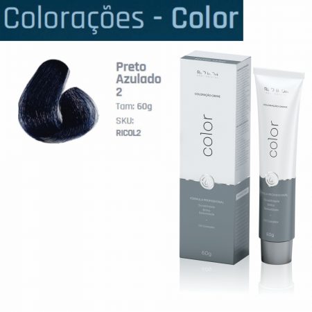 COLORAÇÃO 2 PRETO AZULADO 60GR RED IRON