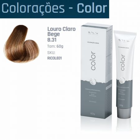 COLORAÇÃO 8.31 RED IRON COLOR LOURO CLARO BEGE 60G