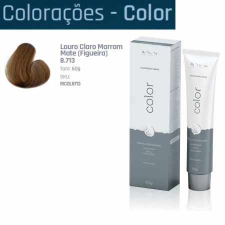 COLORAÇÃO 8.713 LOURO CLARO MARROM MATE (FIGUEIRA) 60G RED IRON