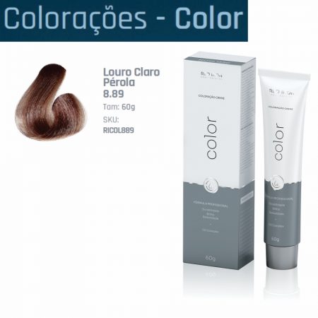 COLORAÇAO 8.89 LOURO CLARO PEROLA 60G RED IRON