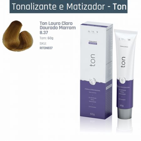 TONALIZANTE LOURO CLARO DOURADO MARROM RED IRON COLOR 8.37